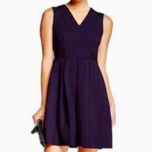 NWT! Sz 8 Rebecca Taylor Sz 8 Stunning Navy Blue Fit & Flare Sleeveless Dress